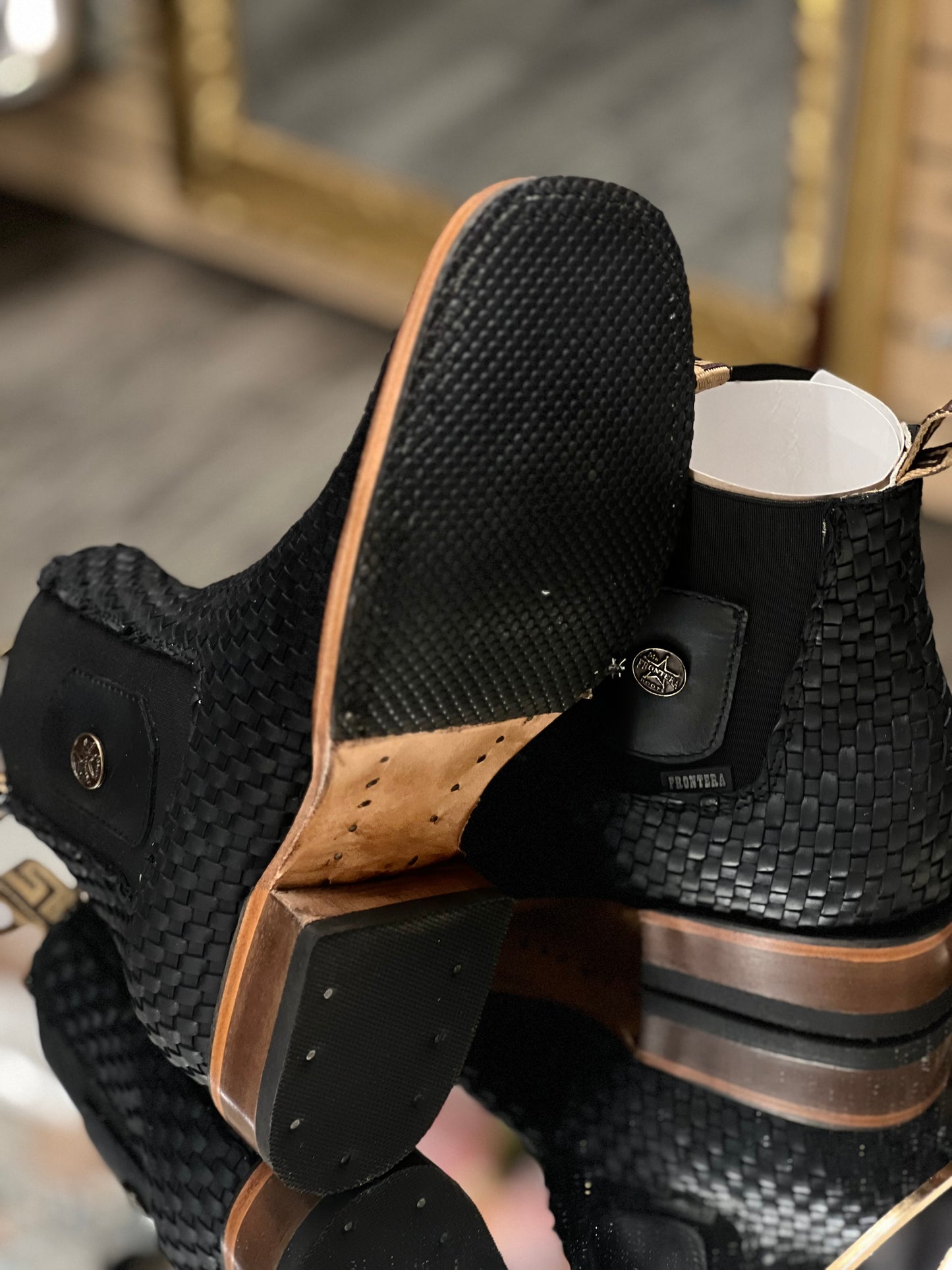 Men’s Black Rodeo Petatillo Boots