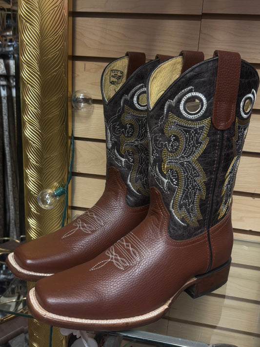 Franco Leather Square Toe Mens Boots