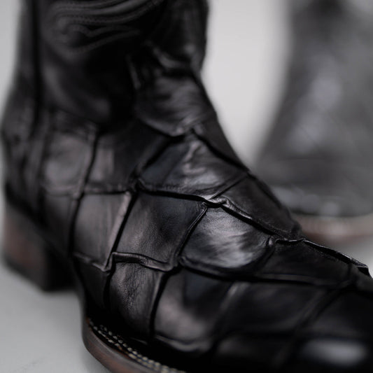 MEN'S PIRARUCU MONSTER FISH SQUARE TOE COWBOY BOOTS