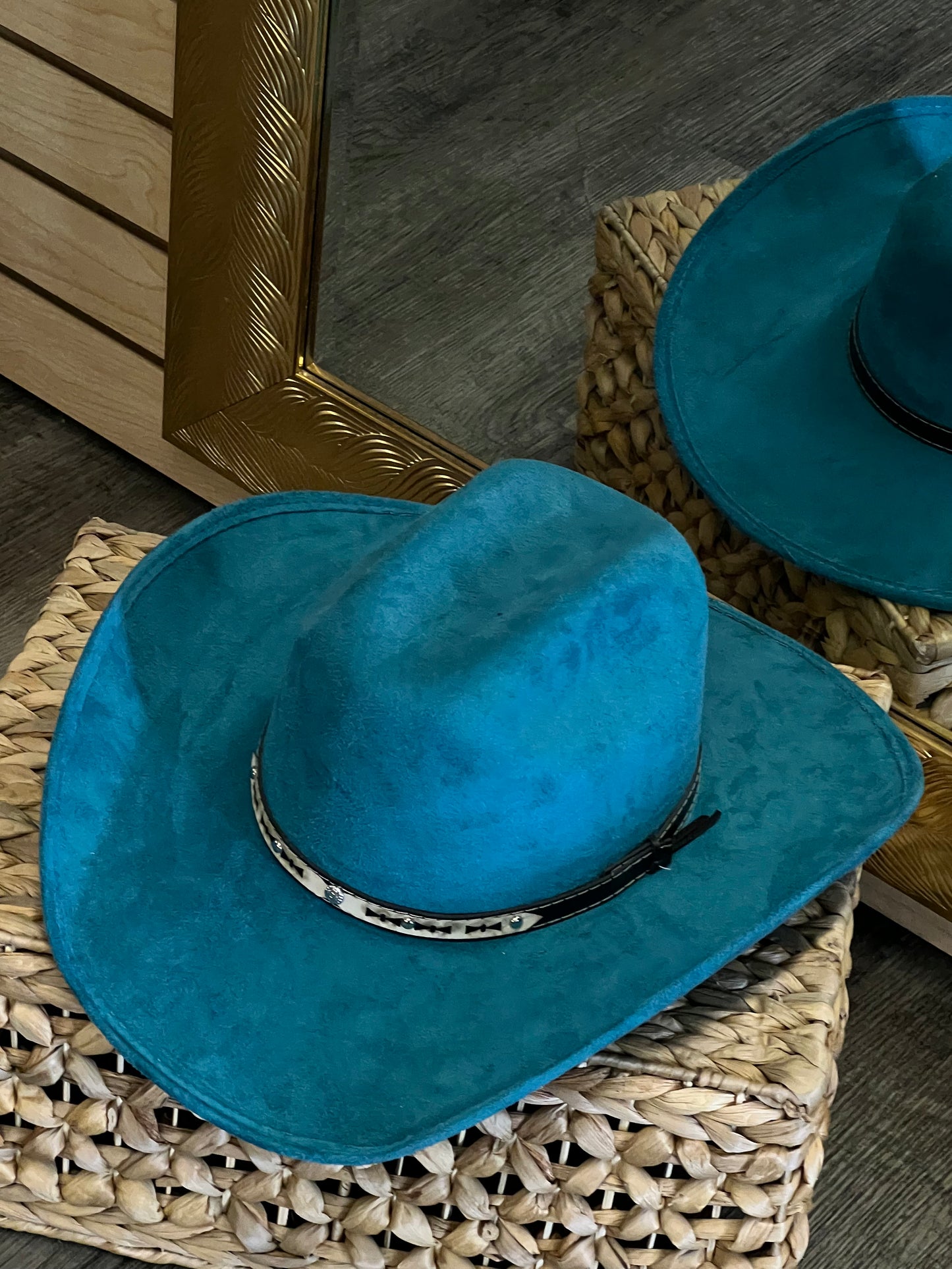 Stephany| Turquoise cowgirl Hat