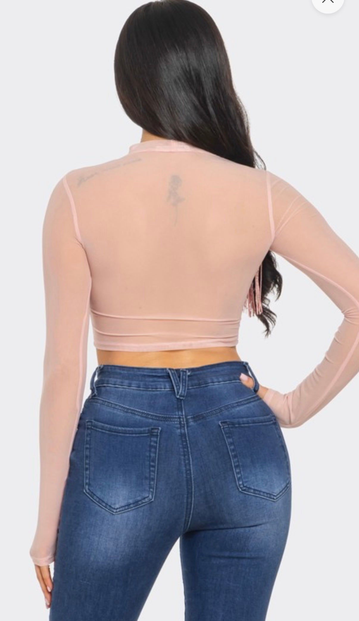 Estela Mesh Crop Top