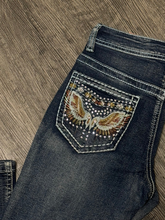 Angela| Wester BootCut Jeans