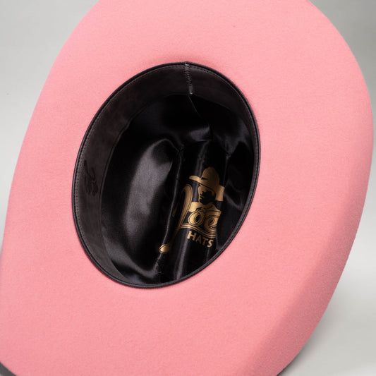 50X FELT PINK TEXANA COWBOY HAT