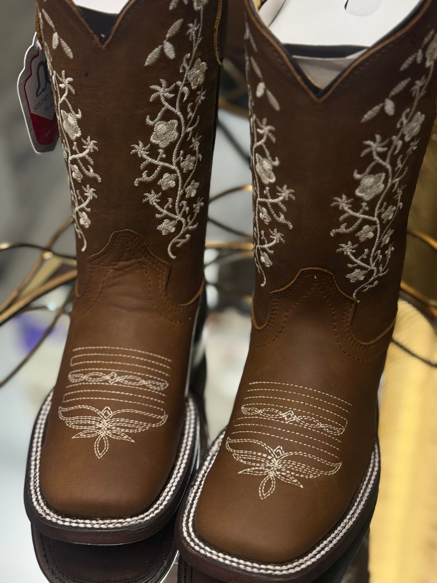 Coqueta SB | Square Toe Boots Canela