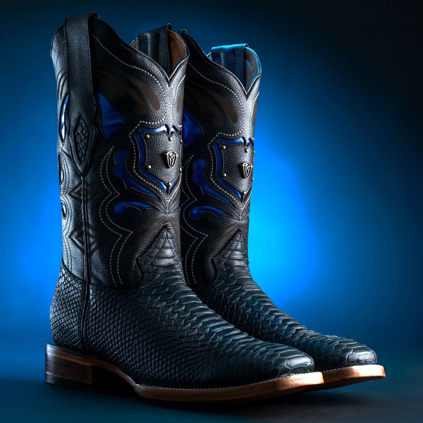 MEN'S MAMBA PYTHON TRIBUTE SQUARE TOE BOOT MIDNIGHT