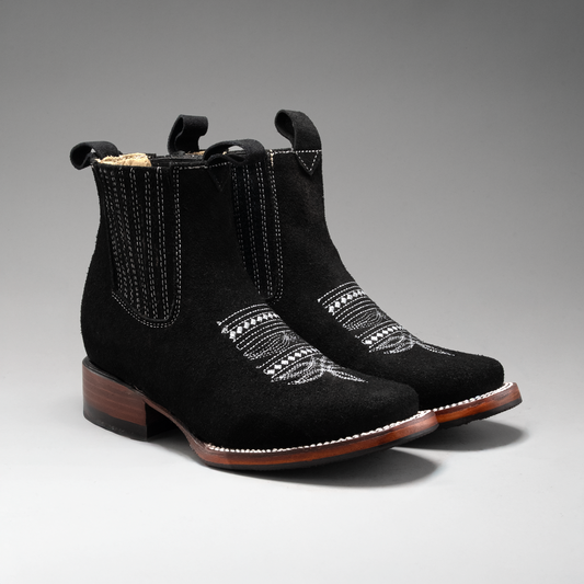 WOMEN'S 723 NOBUCK SQUARE TOE ANKLE BOOTS