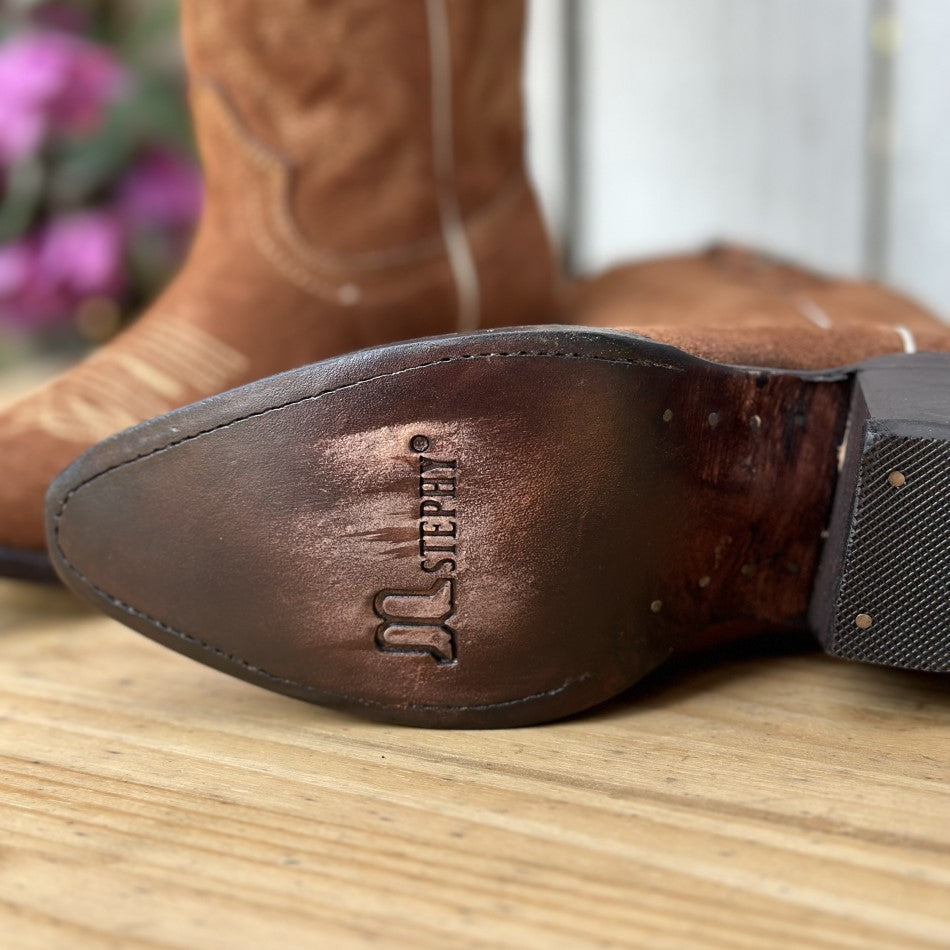 SANTA FE TAN - SUEDE WESTERN BOOTS FOR WOMEN