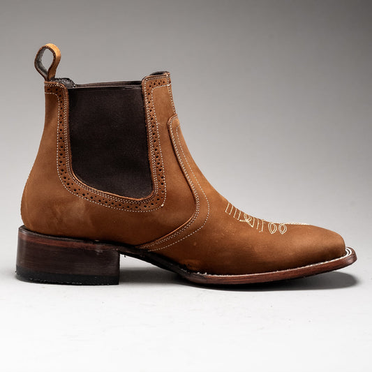 MEN'S 731 NOBUCK LEATHER SQUARE TOE ANKLE BOOT