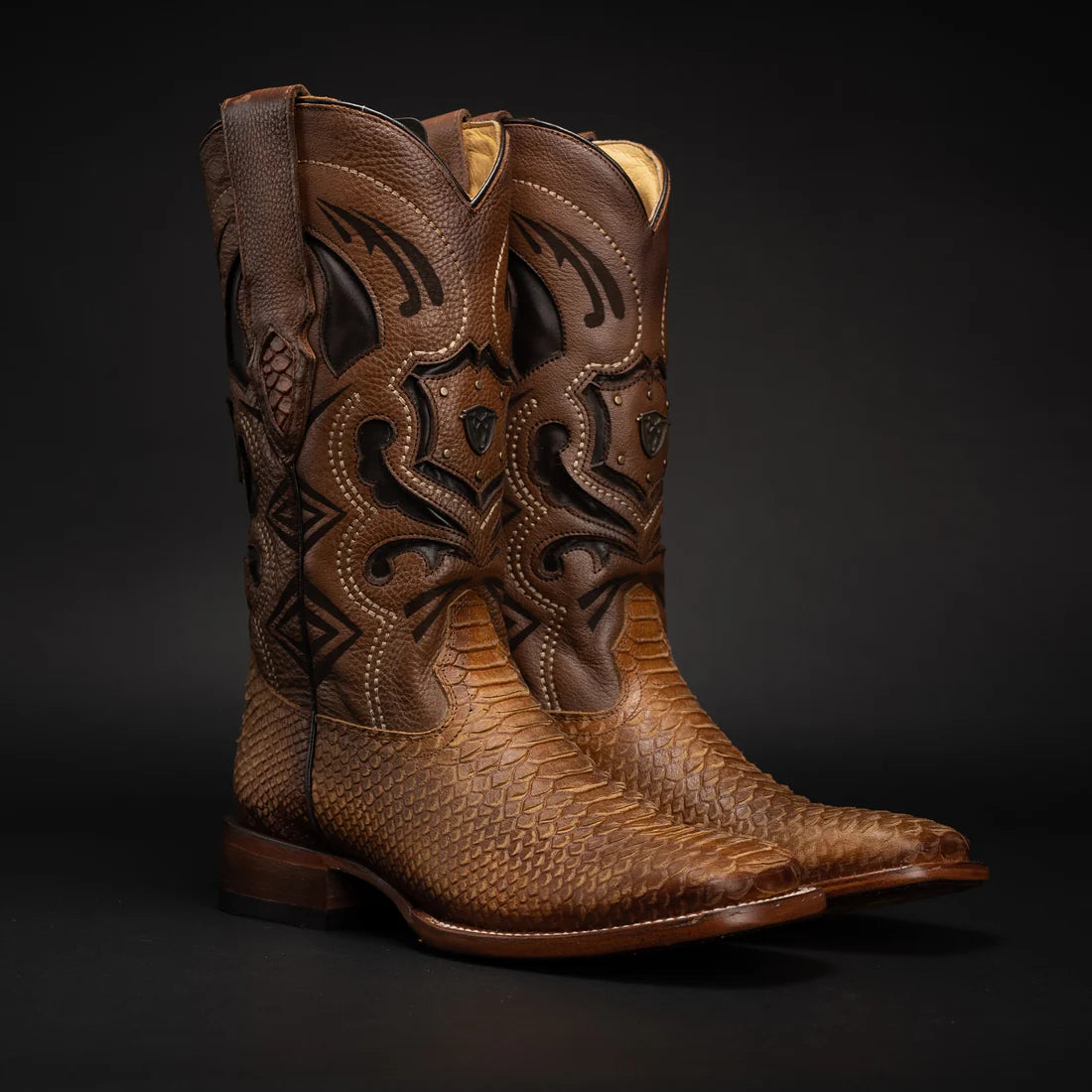 MEN'S MAMBA PYTHON TRIBUTE SQUARE TOE BOOT HONEY
