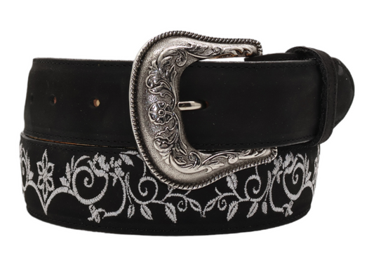 Silverton Jennifer All Leather Western Belt (Black)