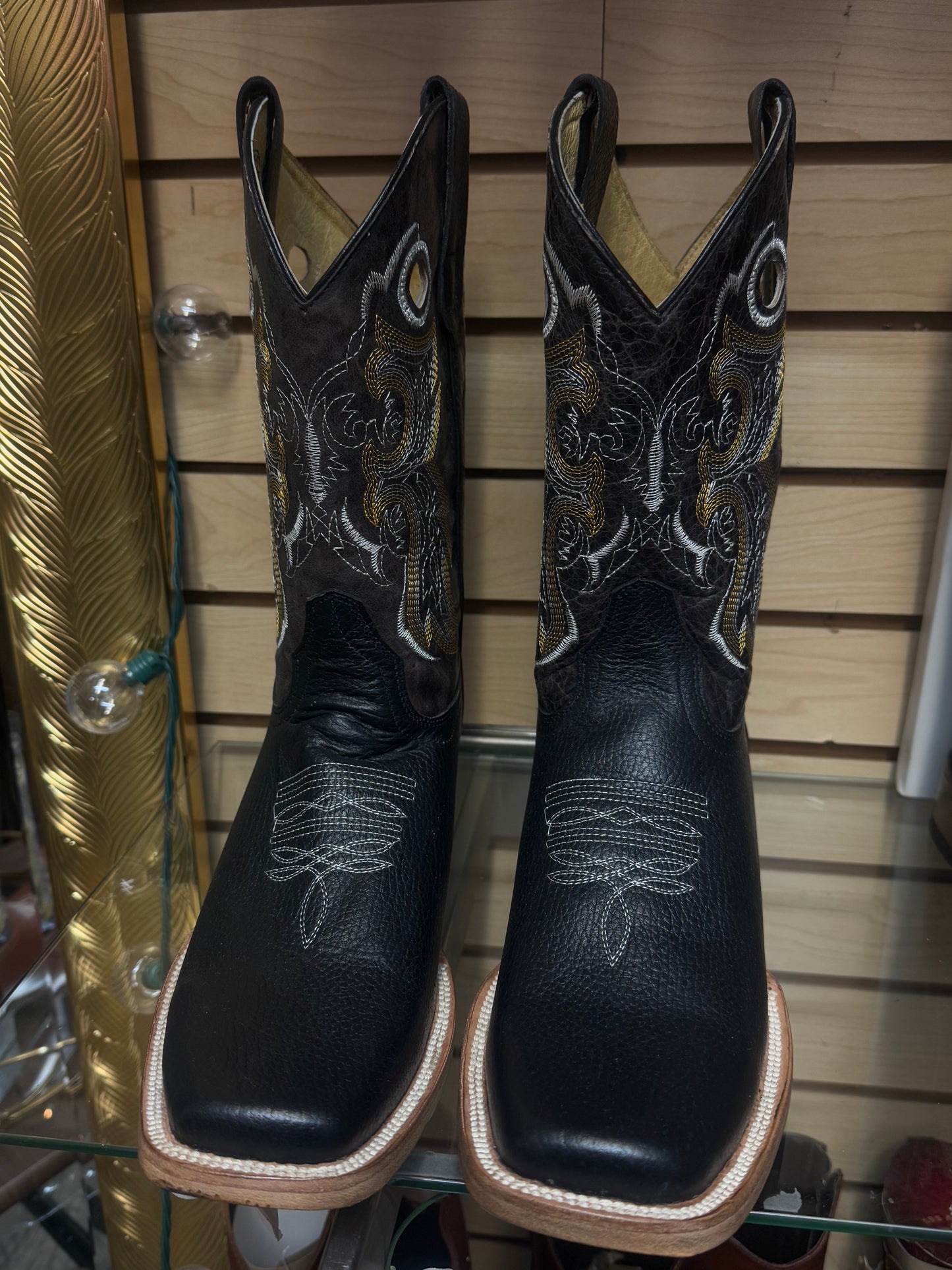 Franco Leather Square Toe Mens Boots