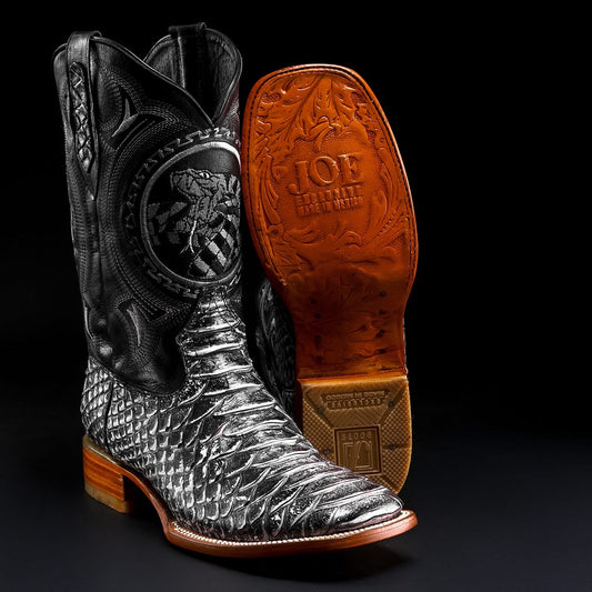 MEN'S VIPER PYTHON TRIBUTE SQUARE TOE COWBOY BOOT