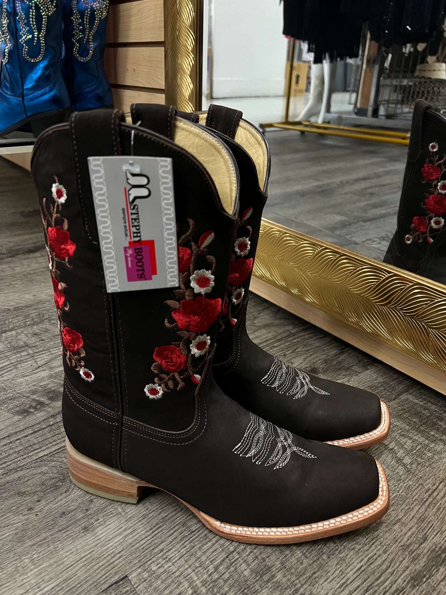 Flor Choco Boots