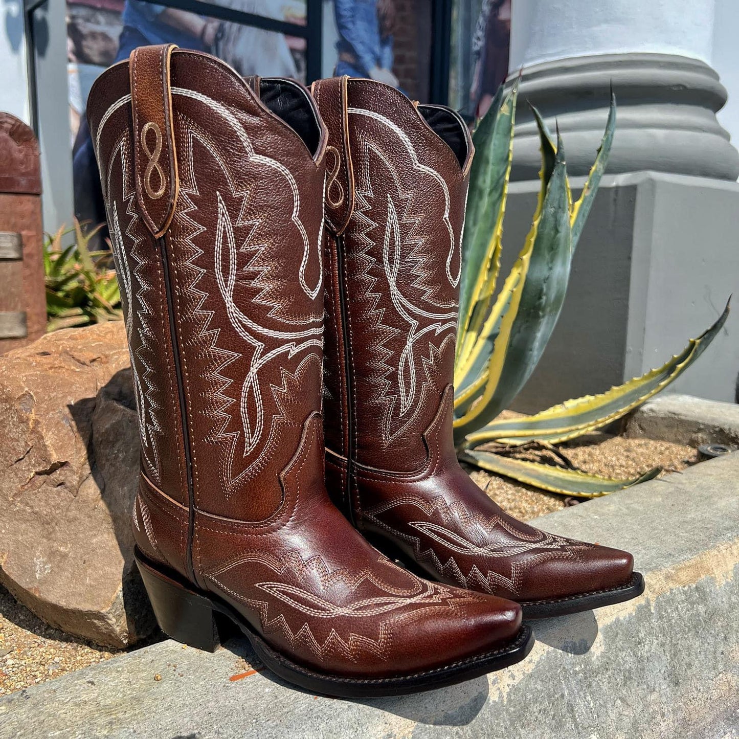 Amelia Brown Woman Boots Snip Toe