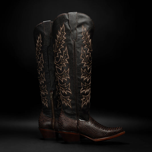 WOMEN'S SAVAGE BELLE PYTHON TRIBUTE SNIP TOE