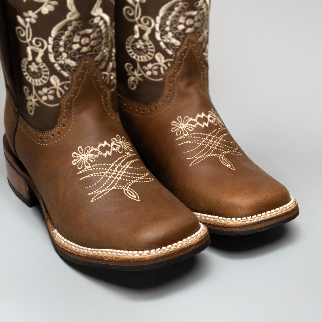BRENDA | WOMEN'S EMBROIDERED SQUARE TOE COWBOY BOOTS