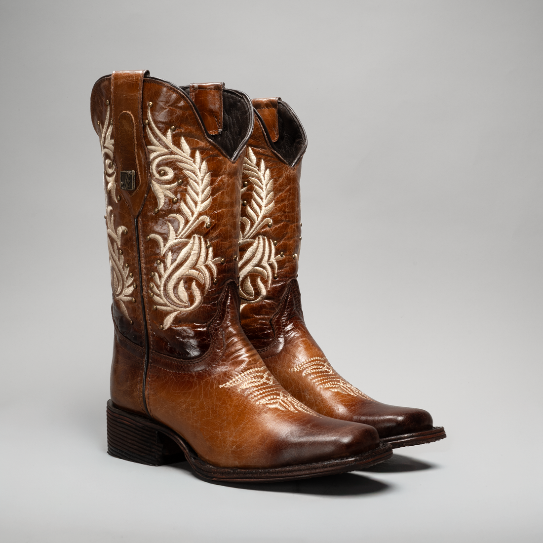 Jenny| WOMEN'S CLASSIC EMBROIDERED SQUARE TOE COWBOY BOOTS