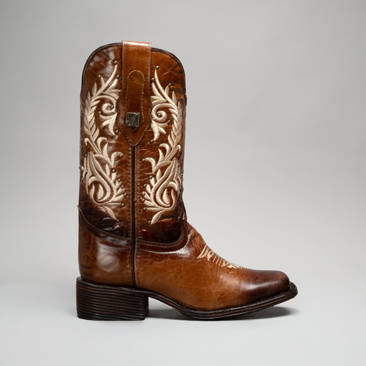 Jenny| WOMEN'S CLASSIC EMBROIDERED SQUARE TOE COWBOY BOOTS