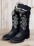 SB-420 WOMENS BLACK - BOOT AND BELT SET