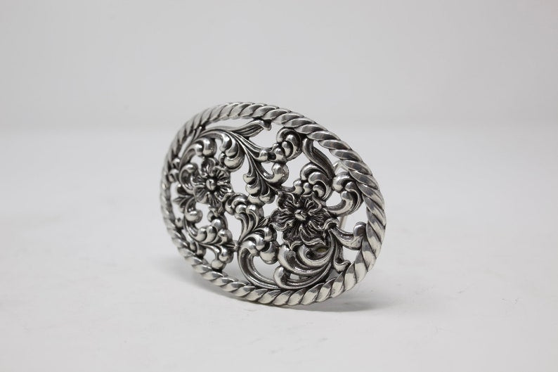 Floral Western Belt Buckle, (1.5'') Removable Westen Buckle