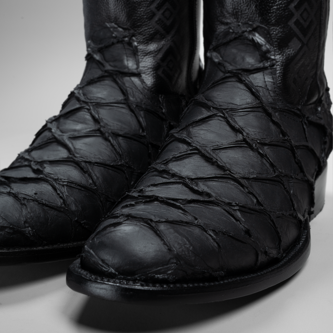 MEN'S PIRARUCU MONSTER FISH ROUND TOE COWBOY BOOTS