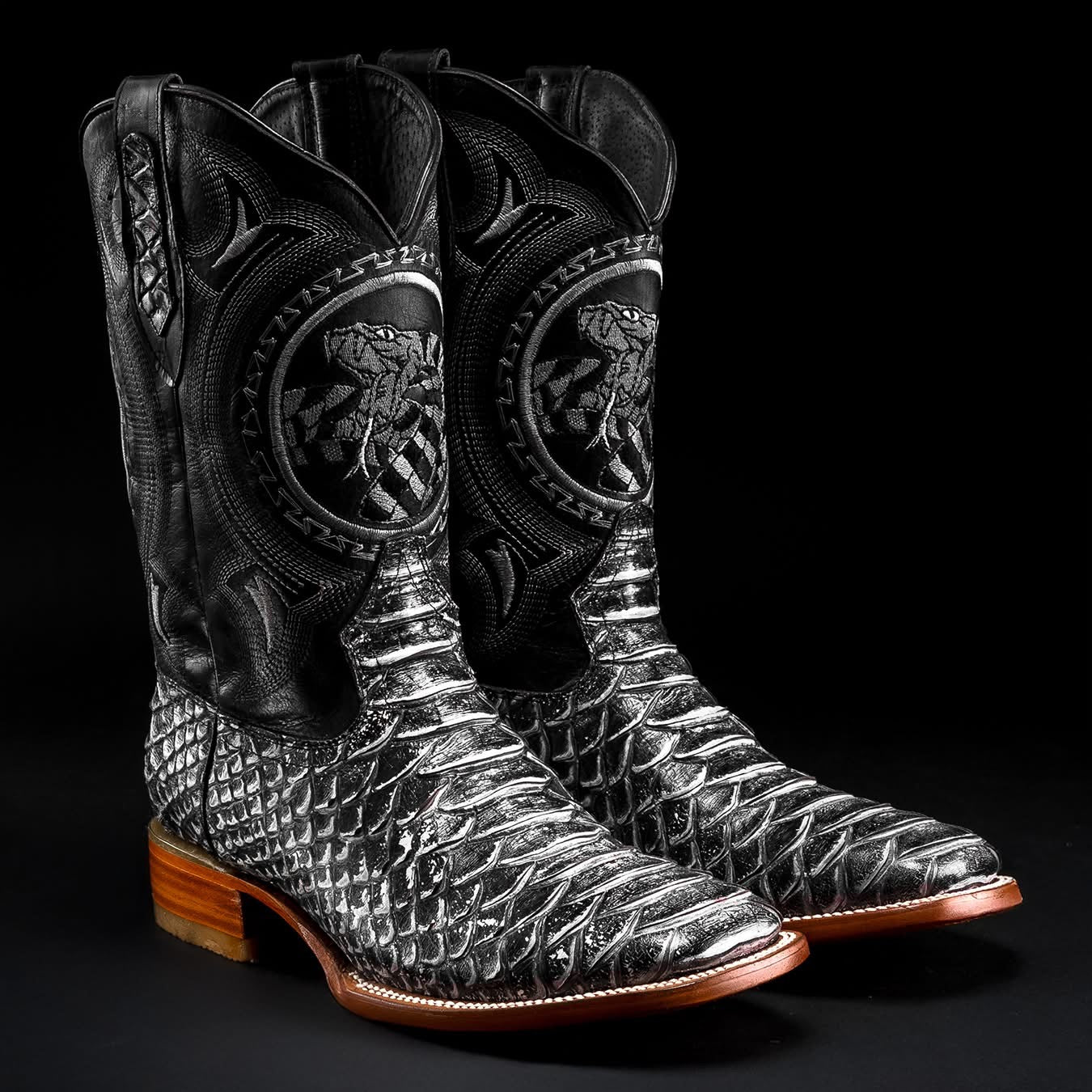 MEN'S VIPER PYTHON TRIBUTE SQUARE TOE COWBOY BOOT