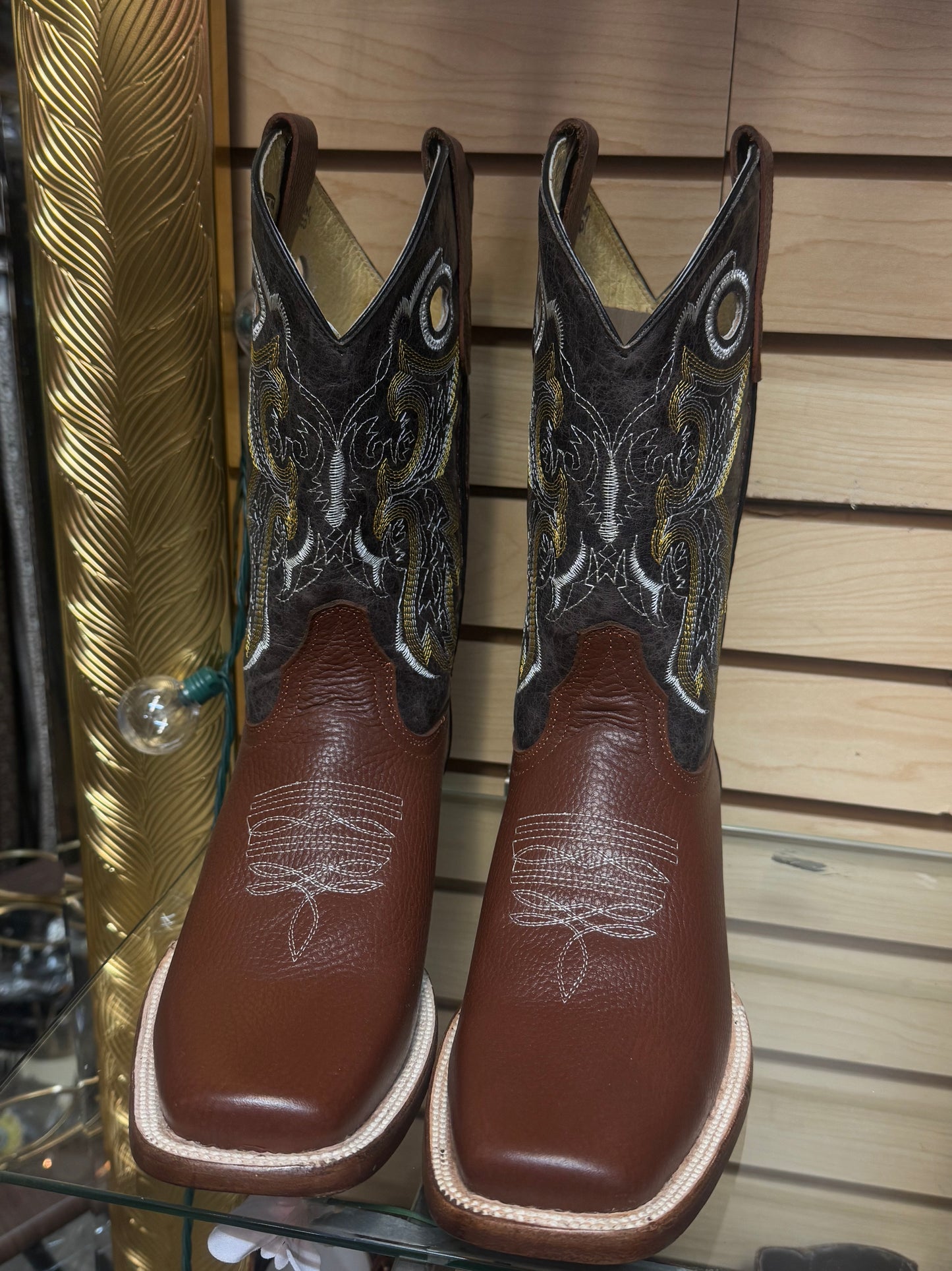 Franco Leather Square Toe Mens Boots