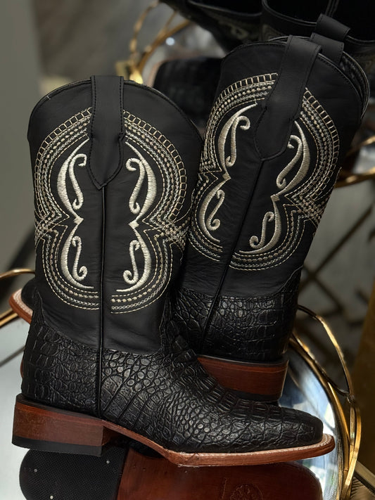 Midnight Rodeo| Women’s Western Rodeo Croc Print Boots