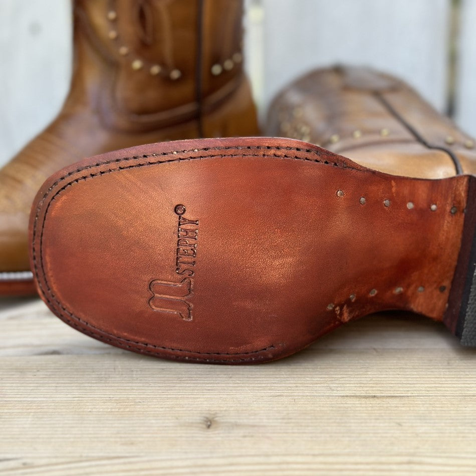 Dakota | Women’s Square Toe Studded Leather Cowboy Boots