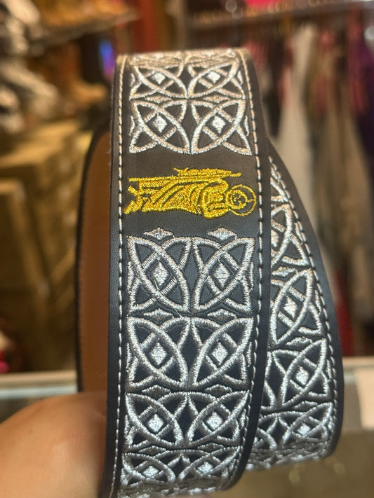 San Judas Embroidered Belt