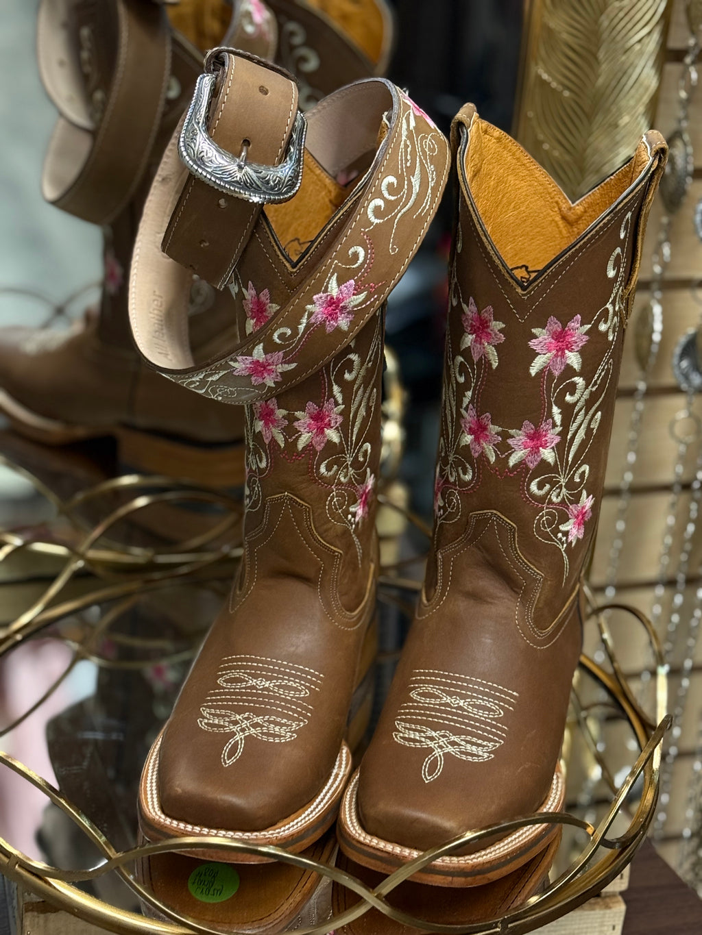 Tania | Women’s Square Toe Boots & Belt