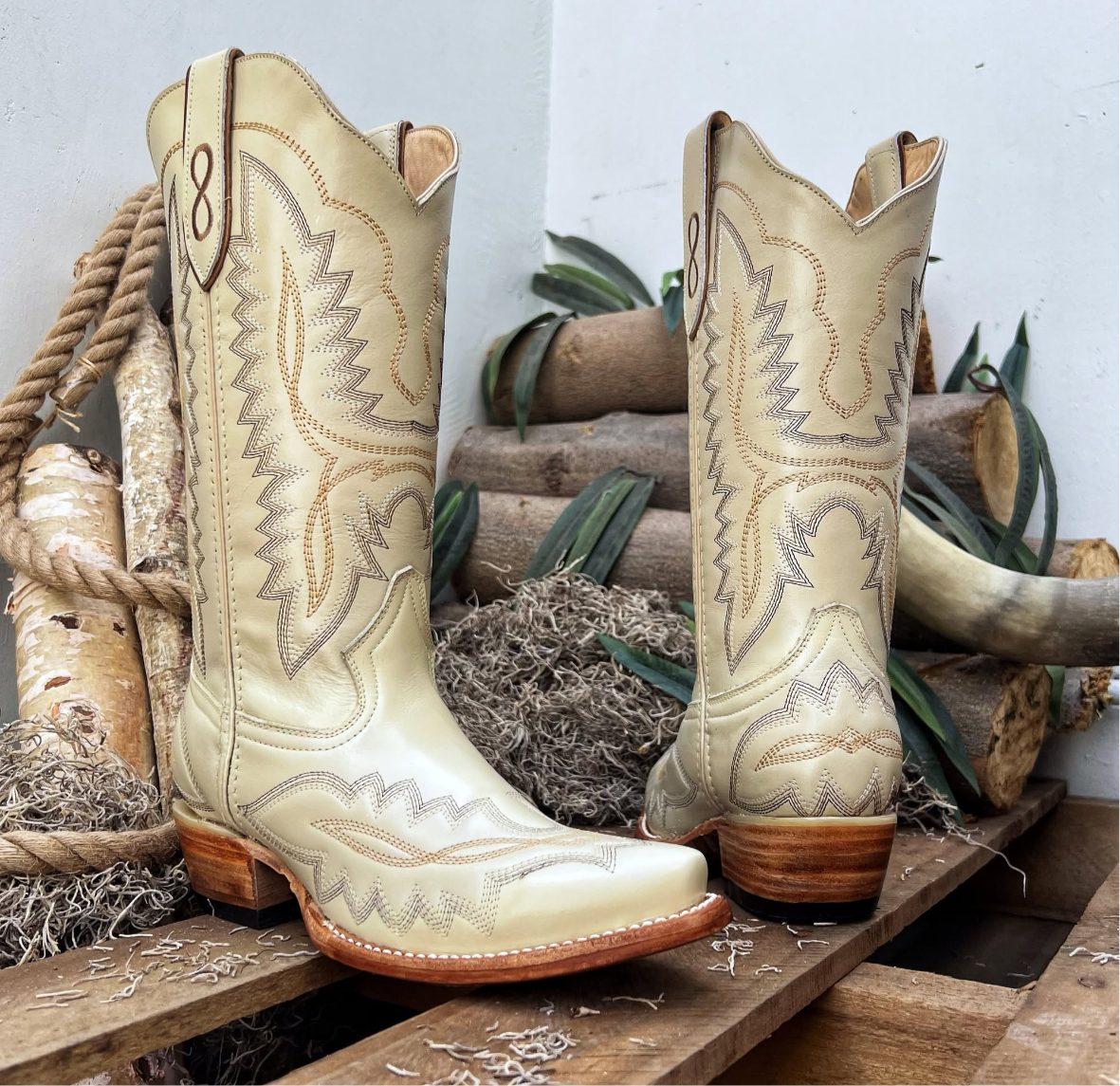 Amelia Bone Snip Toe Boots