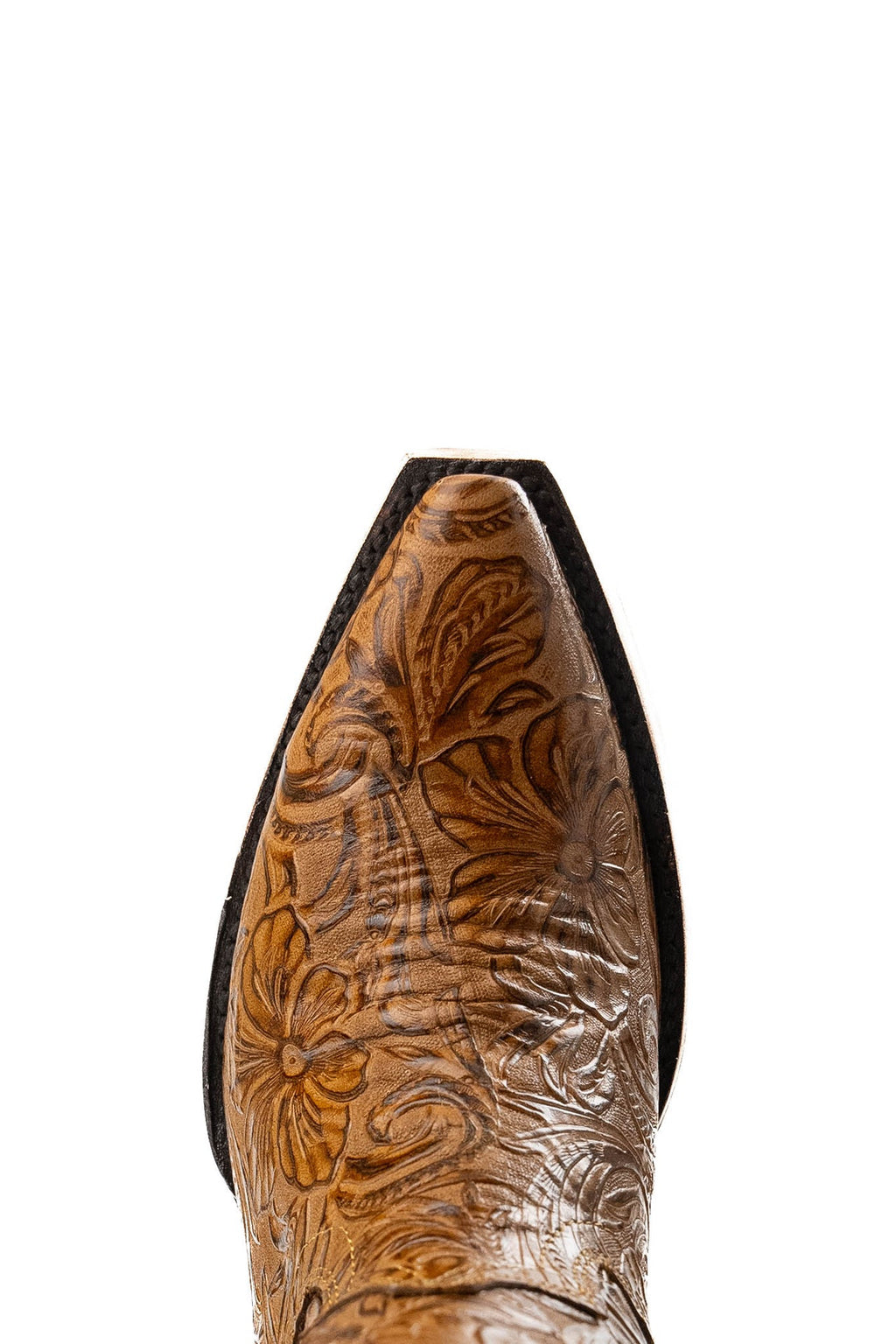 Nancy Tall Wide Calf Snip Toe Cowgirl Boot - Honey -