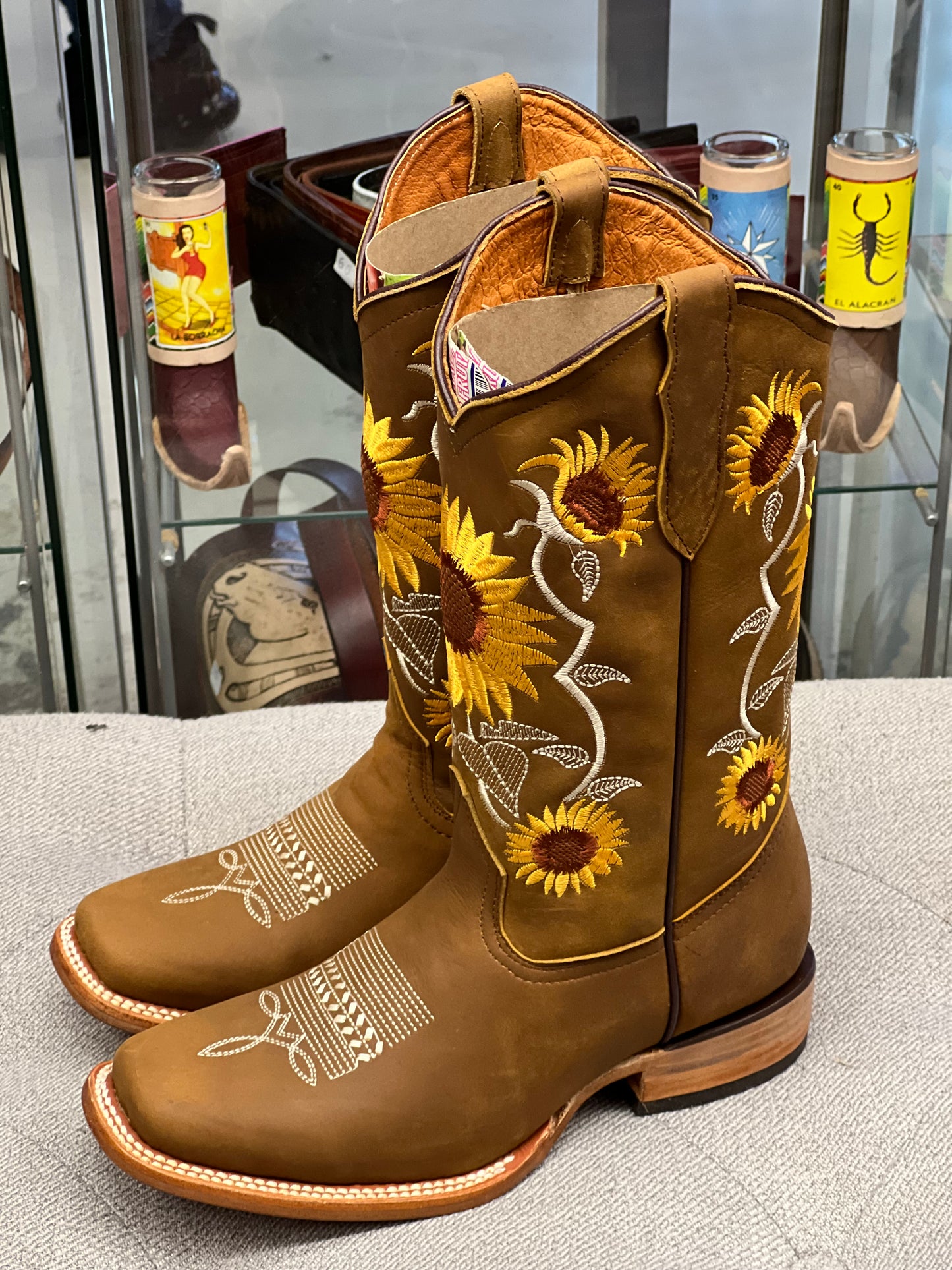 Mirasol| Square Toe Womens Boots Tan