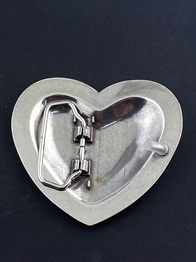 Big Heart Sunflower Buckle, (1.5'') Removable Western Buckle