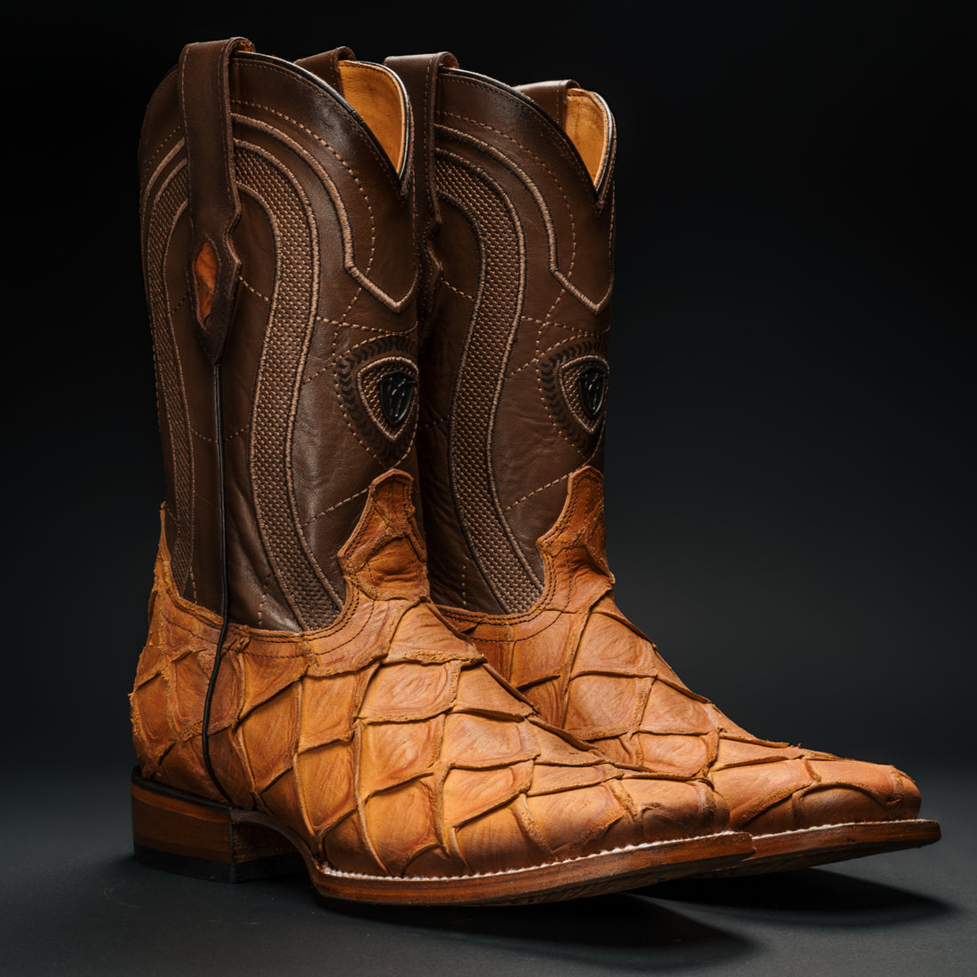 MEN'S MONSTER FISH ROYAL PIRARUCU 4D TRIBUTE SQUARE TOE BOOT