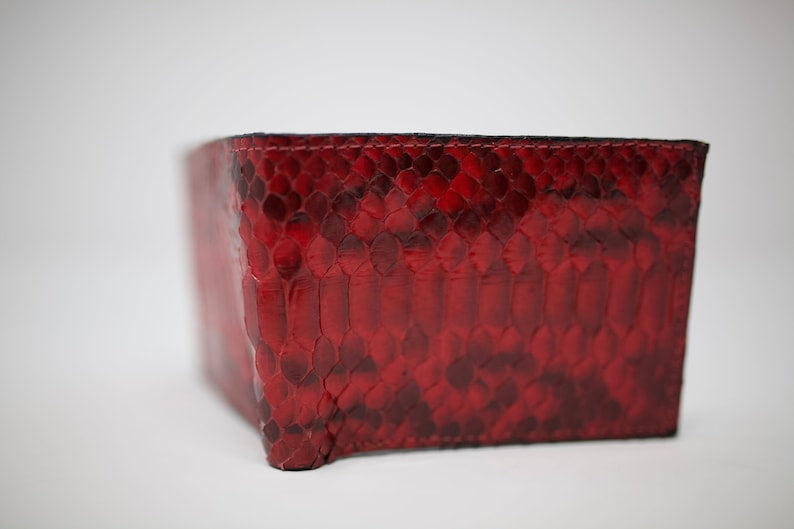 Red Glazed Snake Wallet
