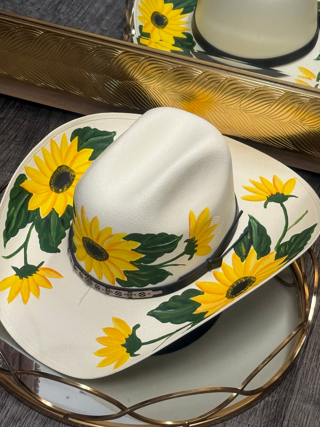 Marisol| Hand Painted Hat