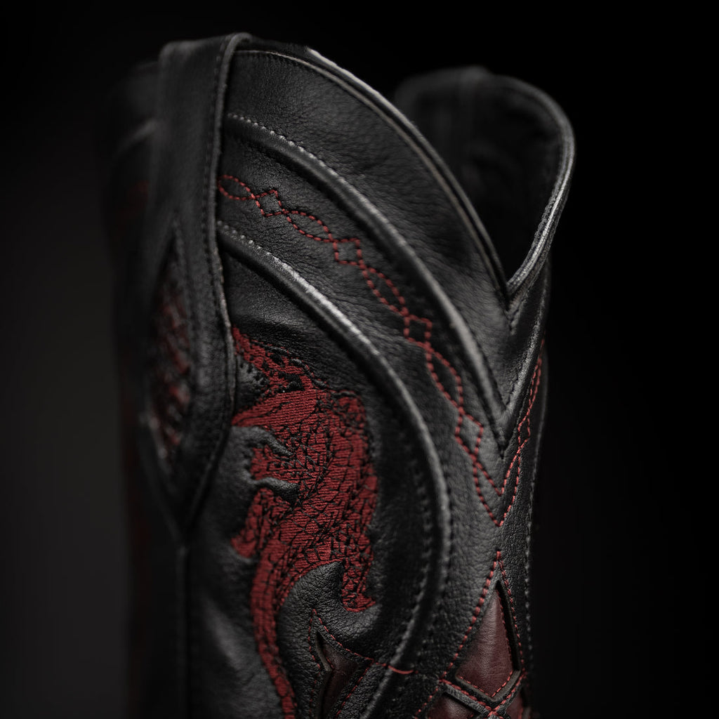 MEN'S 608 SNIP TOE EXOTIC CAIMAN BELLY WESTERN COWBOY BOOT