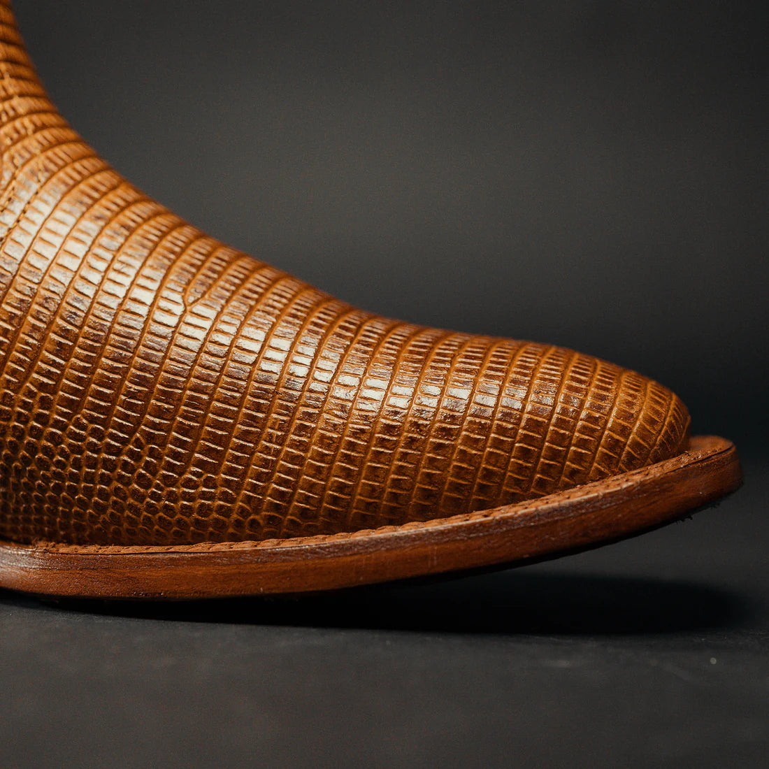 MEN'S LIZARD ANKLE SQUARE TOE BOOT