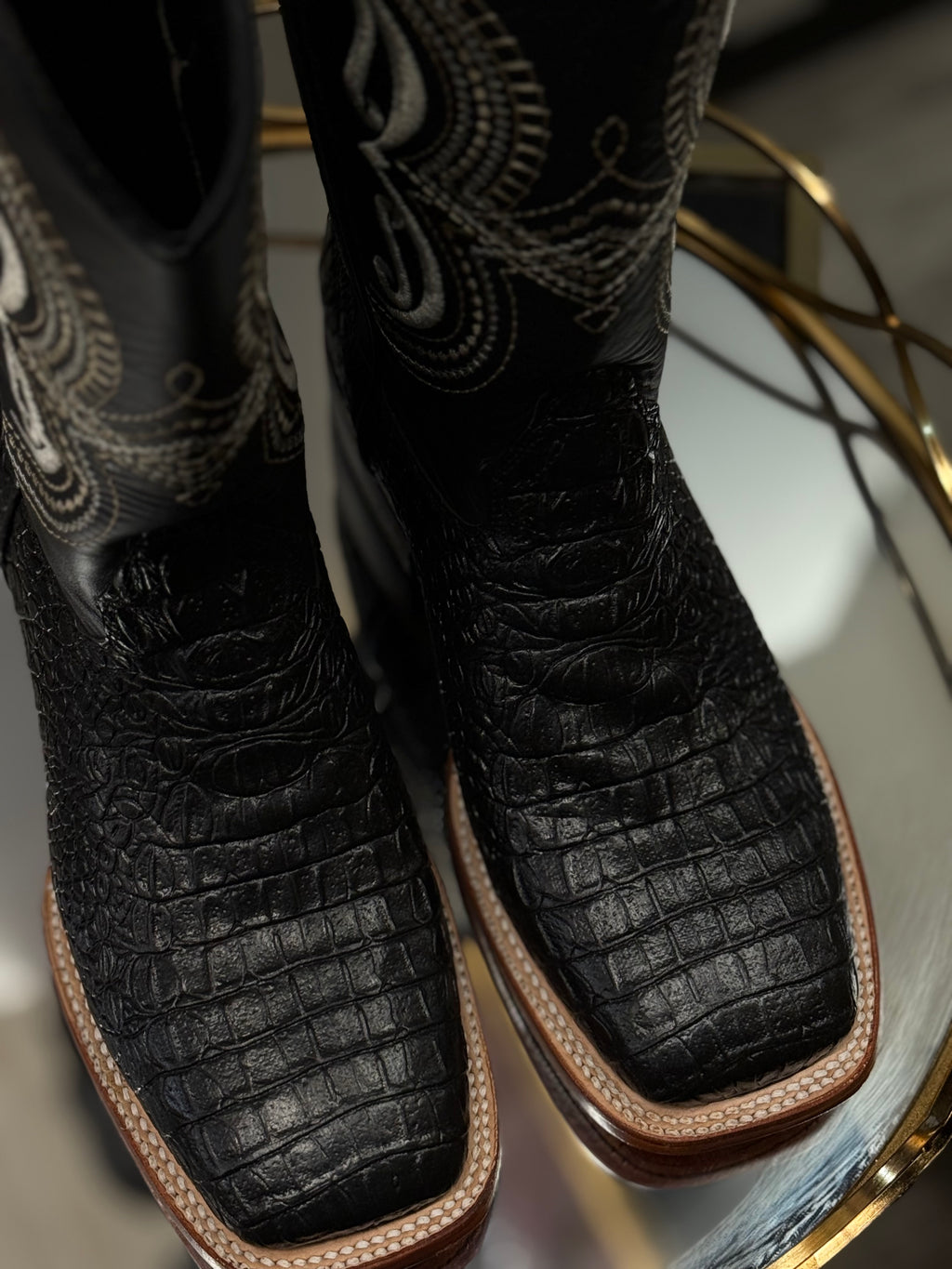 Midnight Rodeo| Women’s Western Rodeo Croc Print Boots