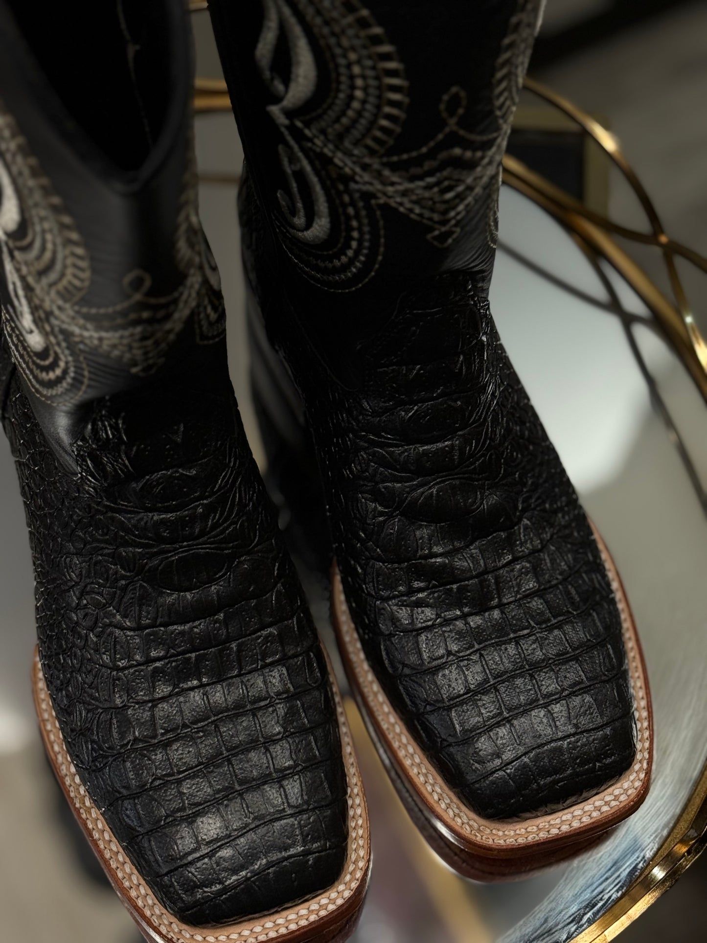 Midnight Rodeo| Women’s Western Rodeo Croc Print Boots