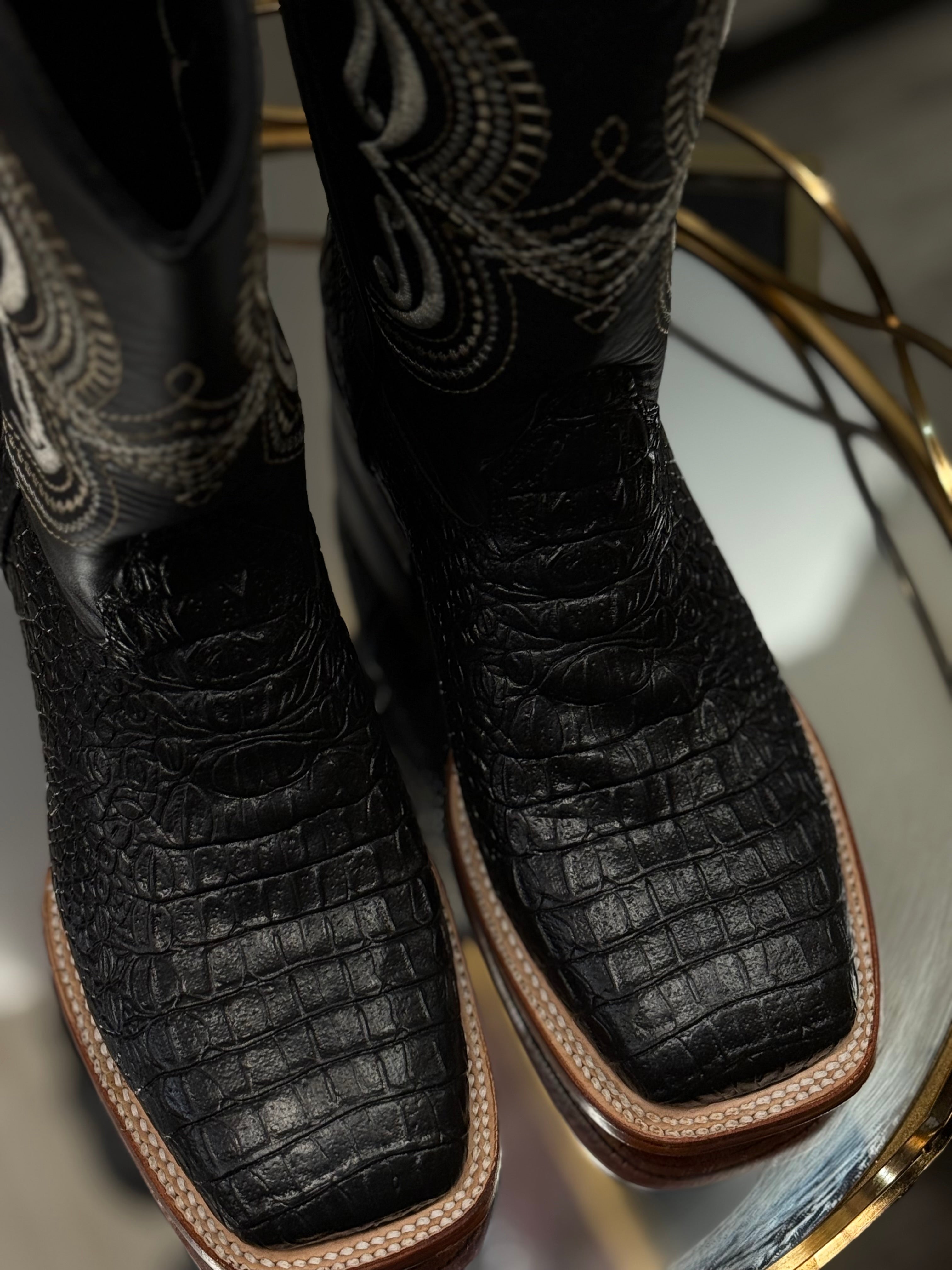 Midnight Rodeo| Women’s Western Rodeo Croc Print Boots