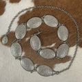 WOMEN’S WESTERN STYLE RHINESTONE CONCHO CHAIN BELT