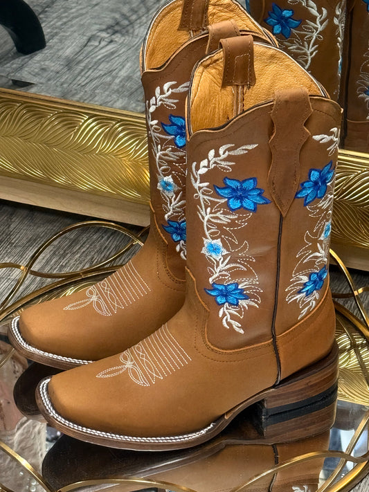 Celeste| Tan Women’s Western Square Toe boots
