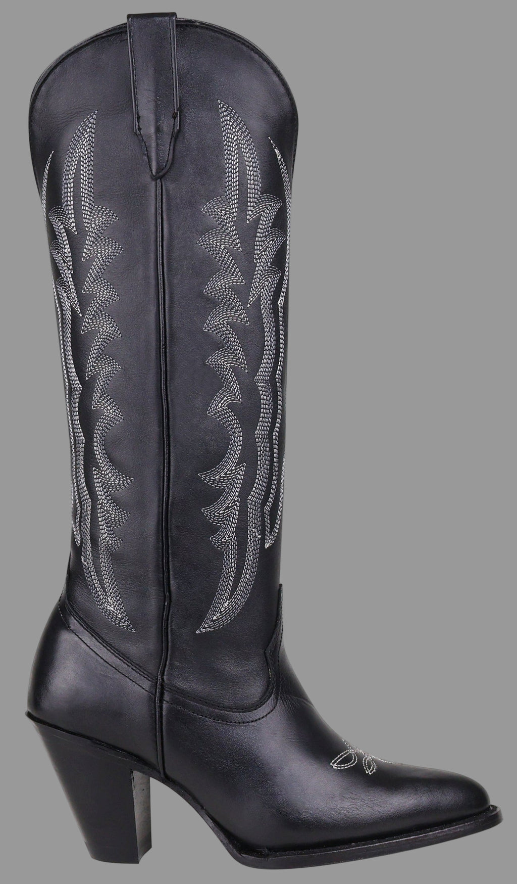 Silverton Destiny All Leather Snip Toe Knee High Boots (Black