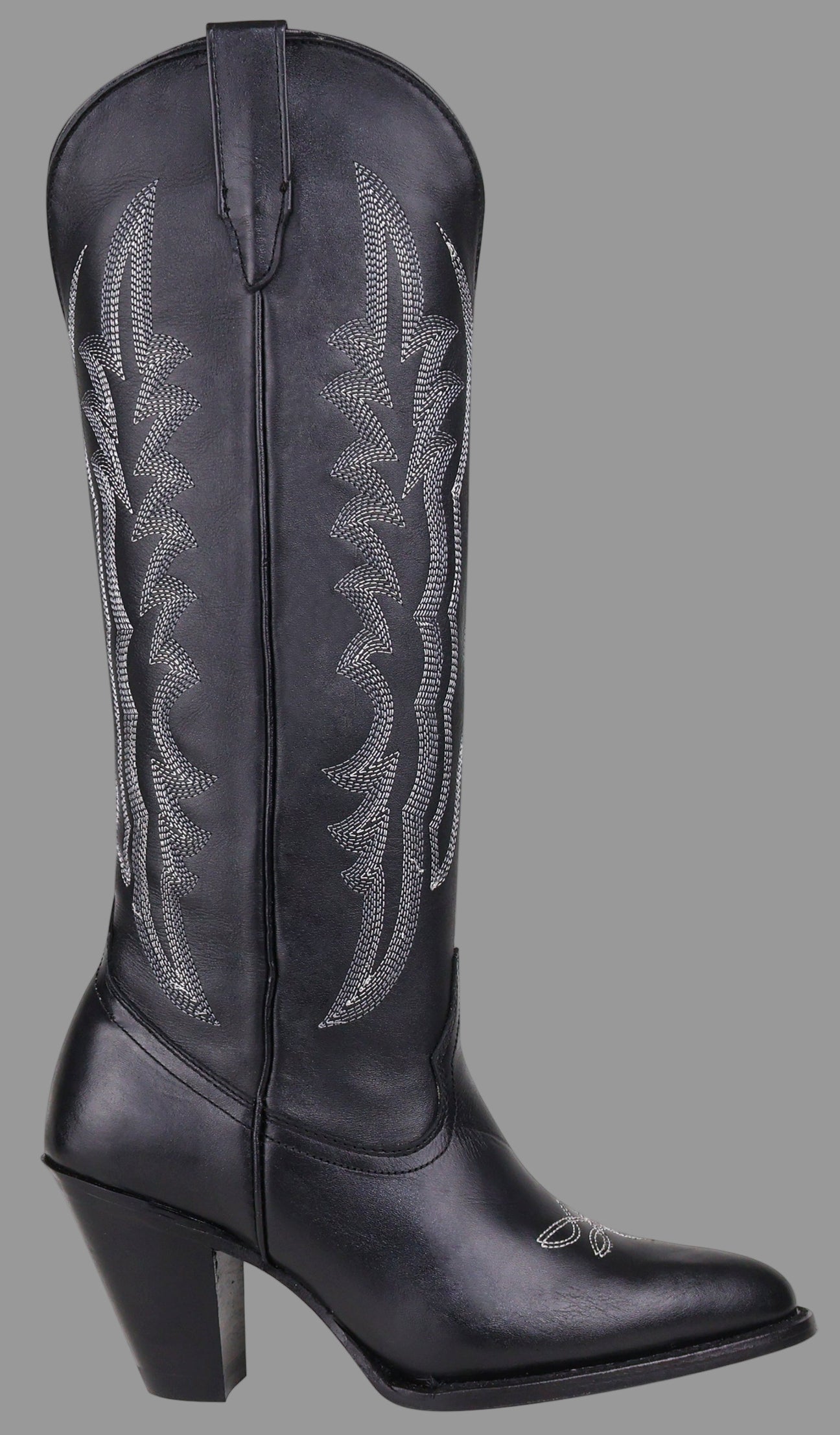 Silverton Destiny All Leather Snip Toe Knee High Boots (Black