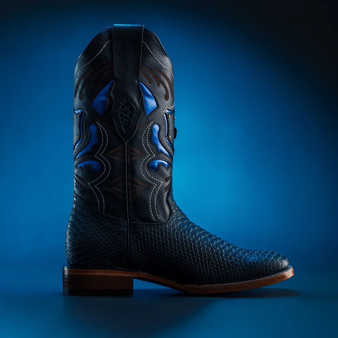 MEN'S MAMBA PYTHON TRIBUTE SQUARE TOE BOOT MIDNIGHT