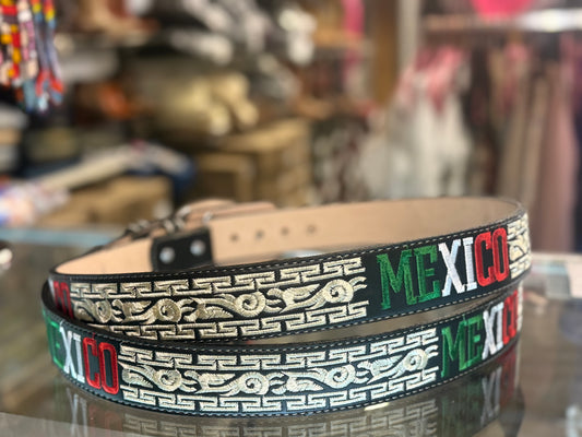 Mexico Embroidered Belt