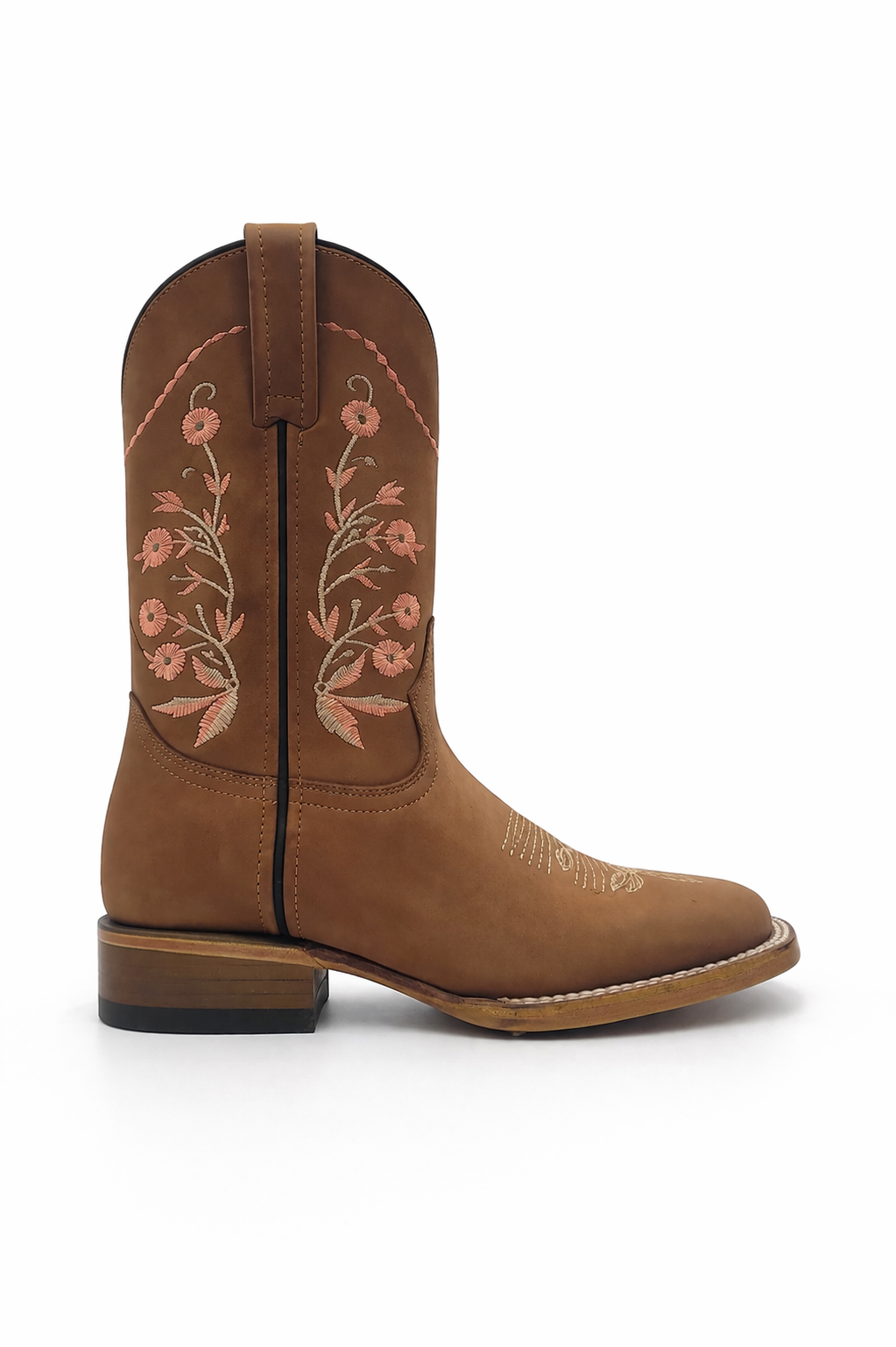 Hilda | Women’s Square Toe Boots Tan